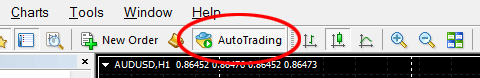 Turn on Auto Trading button