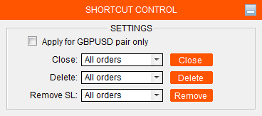 Auto Trade Driver - Shortcut Control