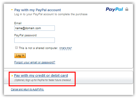 Pay by Credit/Debit cards via Paypal