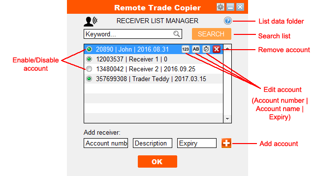 Remote trade copier provider list